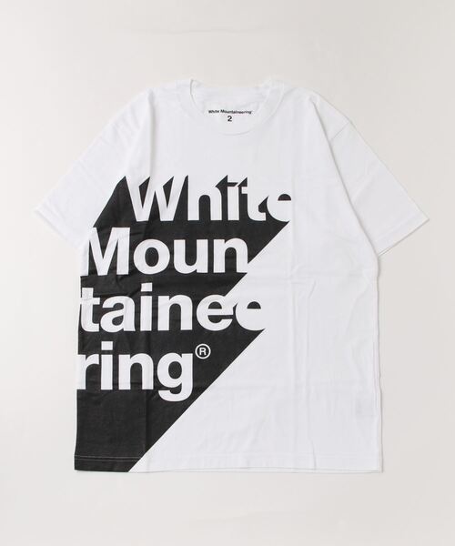WHITE MOUNTAINEERING（ホワイトマウンテニアリング）の「WM SHADOW LOGO PRINTED T-SHIRT（Tシャツ/カットソー・メンズ・ホワイト/ブラック/ネイビー/カーキ・1/2/3）」の2枚目の写真