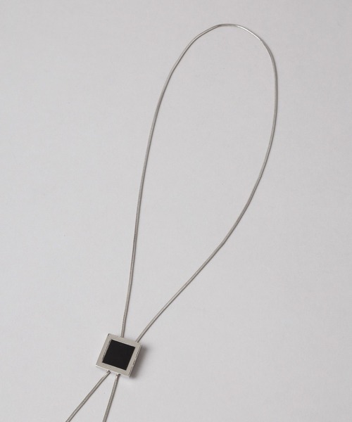 HARE（ハレ）の「ストーンループタイ(HARE)（ネックレス・メンズ・ブラック・FREE）」の6枚目の写真