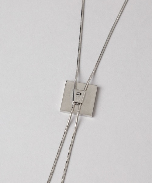 HARE（ハレ）の「ストーンループタイ(HARE)（ネックレス・メンズ・ブラック・FREE）」の5枚目の写真