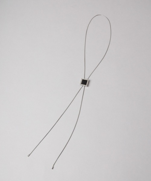 HARE（ハレ）の「ストーンループタイ(HARE)（ネックレス・メンズ・ブラック・FREE）」の7枚目の写真