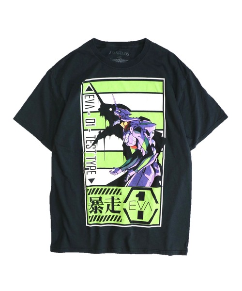 THRIFTY LOOK(スリフティールック)の「THRIFTY LOOK / スリフティールック THRIFTY ANIME TEE "EVANGELION" エヴァンゲリオン アスカ レイ アニメTシャツ(Tシャツ/カットソー・メンズ・ブラック系その他/ブラック・XX-LARGE/X-LARGE/MEDIUM)」の2枚目の写真