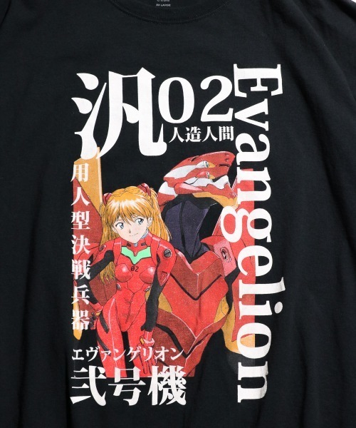 THRIFTY LOOK(スリフティールック)の「THRIFTY LOOK / スリフティールック THRIFTY ANIME TEE "EVANGELION" エヴァンゲリオン アスカ レイ アニメTシャツ(Tシャツ/カットソー・メンズ・ブラック系その他/ブラック・XX-LARGE/X-LARGE/MEDIUM)」の12枚目の写真