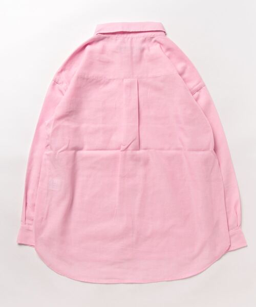 Right-on（ライトオン）の「【HONEYSUCKLE ROSE】サラサラリネン混長袖シャツ（シャツ/ブラウス・レディース・グレー/オフホワイト/ピンク/ブルー・M/L）」の5枚目の写真