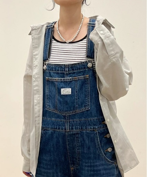 Right-on（ライトオン）の「【HONEYSUCKLE ROSE】サラサラリネン混長袖シャツ（シャツ/ブラウス・レディース・グレー/オフホワイト/ピンク/ブルー・M/L）」の3枚目の写真