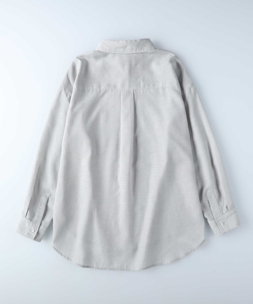 Right-on（ライトオン）の「【HONEYSUCKLE ROSE】サラサラリネン混長袖シャツ（シャツ/ブラウス・レディース・グレー/オフホワイト/ピンク/ブルー・M/L）」の21枚目の写真