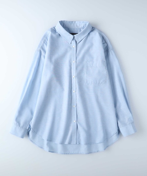 Right-on（ライトオン）の「【HONEYSUCKLE ROSE】サラサラリネン混長袖シャツ（シャツ/ブラウス・レディース・グレー/オフホワイト/ピンク/ブルー・M/L）」の22枚目の写真