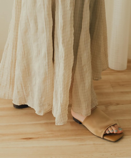 SENSE OF PLACE by URBAN RESEARCH（センスオブプレイスバイアーバンリサーチ）の「シアーチェックマーメイドスカート（スカート・レディース・ライトベージュ/ブラウン/ブラック・ONE）」の13枚目の写真