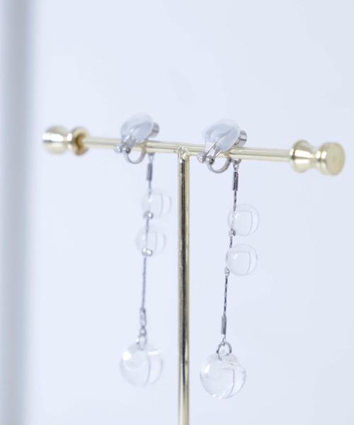 Cupid Heart(キューピッドハート)の「【Cupid Heart】結婚式アクセサリー 大粒クリアパールドロップイヤリング(イヤリング・レディース・ゴールド/シルバー・MEDIUM)」の14枚目の写真