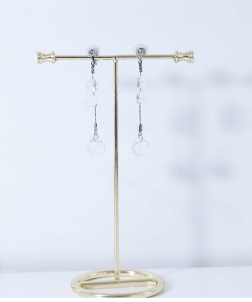 Cupid Heart(キューピッドハート)の「【Cupid Heart】結婚式アクセサリー 大粒クリアパールドロップイヤリング(イヤリング・レディース・ゴールド/シルバー・MEDIUM)」の16枚目の写真