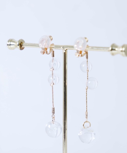 Cupid Heart(キューピッドハート)の「【Cupid Heart】結婚式アクセサリー 大粒クリアパールドロップイヤリング(イヤリング・レディース・ゴールド/シルバー・MEDIUM)」の17枚目の写真