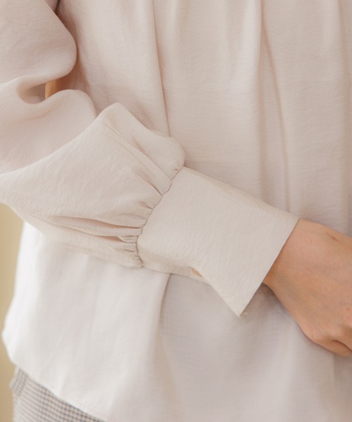 flower（フラワー）の「リボンパフブラウス（シャツ/ブラウス・レディース・ホワイト/ピンク/ブルー・FREE）」の15枚目の写真