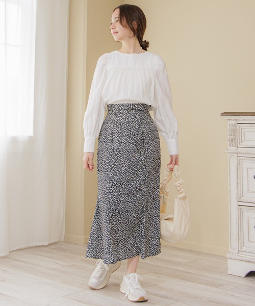 flower（フラワー）の「リボンパフブラウス（シャツ/ブラウス・レディース・ホワイト/ピンク/ブルー・FREE）」の4枚目の写真