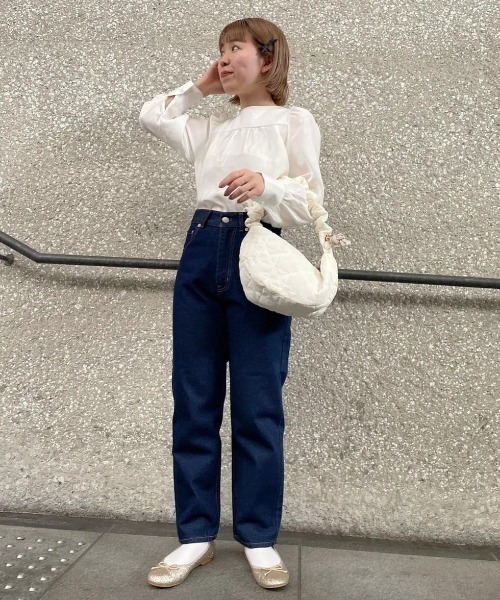 flower（フラワー）の「リボンパフブラウス（シャツ/ブラウス・レディース・ホワイト/ピンク/ブルー・FREE）」の22枚目の写真