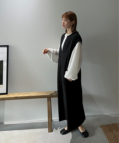 feepur（フェピュール）の「【TALLサイズあり】深Vネックロング