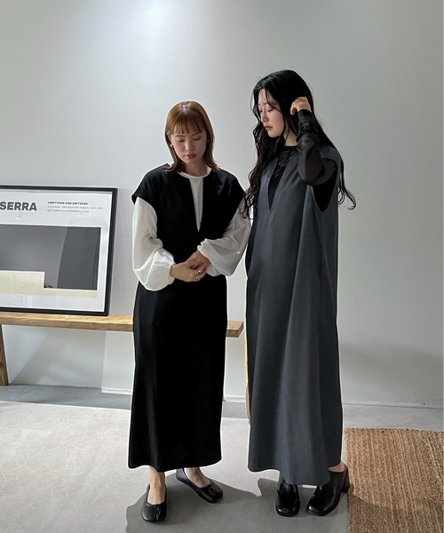 feepur（フェピュール）の「【TALLサイズあり】深Vネックロング