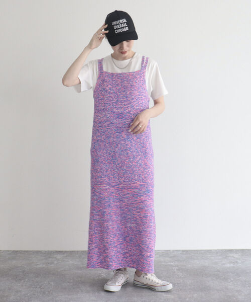 UNIVERSAL OVERALL(ユニバーサルオーバーオール)の「【UNIVERSAL OVERALL/ユニバーサルオーバーオール】ロゴ刺繍メッシュキャップ(キャップ・レディース・ブラック/ネイビー・FREE)」の4枚目の写真