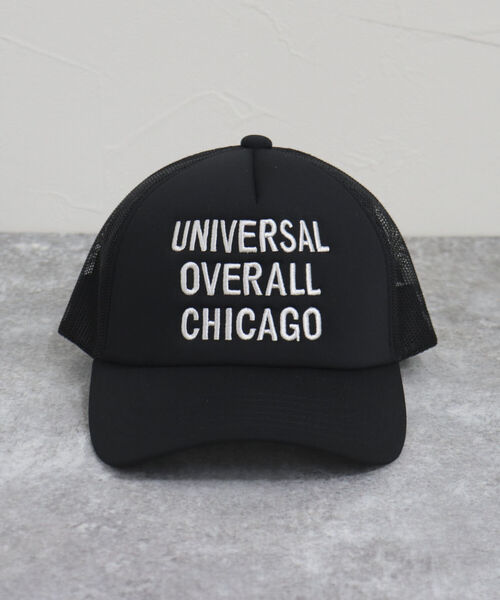 UNIVERSAL OVERALL(ユニバーサルオーバーオール)の「【UNIVERSAL OVERALL/ユニバーサルオーバーオール】ロゴ刺繍メッシュキャップ(キャップ・レディース・ブラック/ネイビー・FREE)」の7枚目の写真