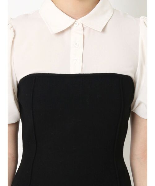 RESEXXY（リゼクシー）の「シャツドッキングニットトップス（ニット/セーター・レディース・ブラック/ベージュ/ブルー・FREE）」の17枚目の写真