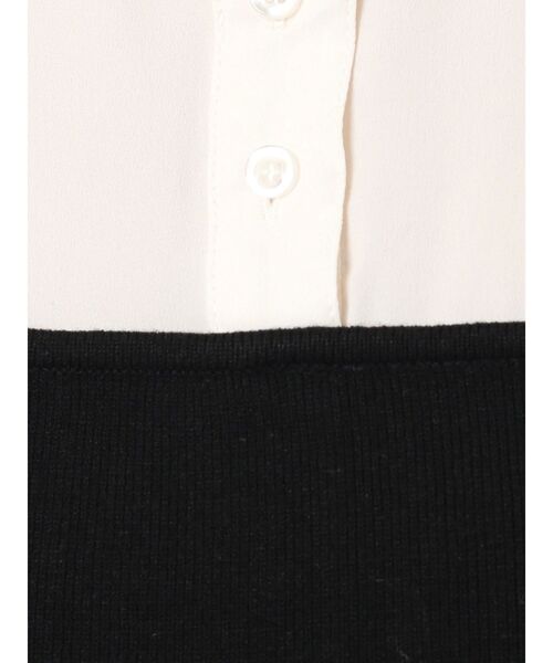 RESEXXY（リゼクシー）の「シャツドッキングニットトップス（ニット/セーター・レディース・ブラック/ベージュ/ブルー・FREE）」の11枚目の写真