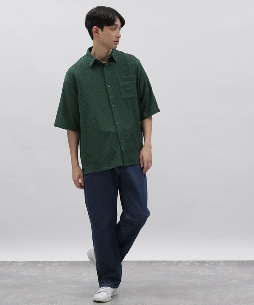 LAKOLE（ラコレ）の「レースシャツ / 191800（シャツ/ブラウス・メンズ・オフホワイト/ベージュ/グリーン/ブラック・X-LARGE/LARGE/MEDIUM）」の5枚目の写真