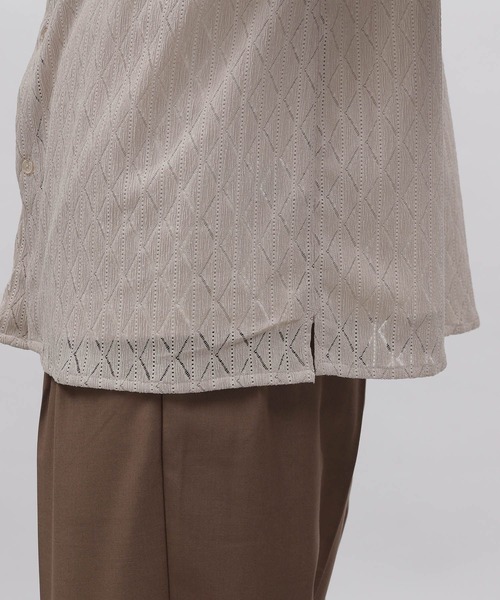 LAKOLE（ラコレ）の「レースシャツ / 191800（シャツ/ブラウス・メンズ・オフホワイト/ベージュ/グリーン/ブラック・X-LARGE/LARGE/MEDIUM）」の14枚目の写真