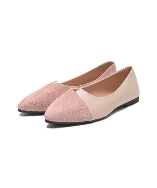 Miniministore(ミニミニストア)の「ポインテッド フラットシューズ(パンプス・レディース・ブラック/ピンク/ベージュ・35/36/37/38/39/40)」の16枚目の写真