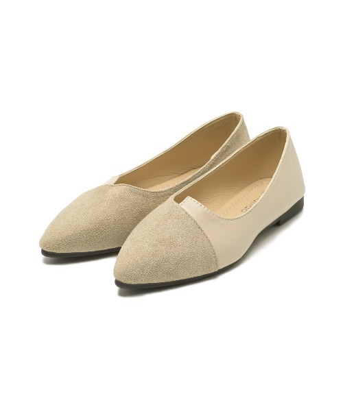 Miniministore(ミニミニストア)の「ポインテッド フラットシューズ(パンプス・レディース・ブラック/ピンク/ベージュ・35/36/37/38/39/40)」の17枚目の写真