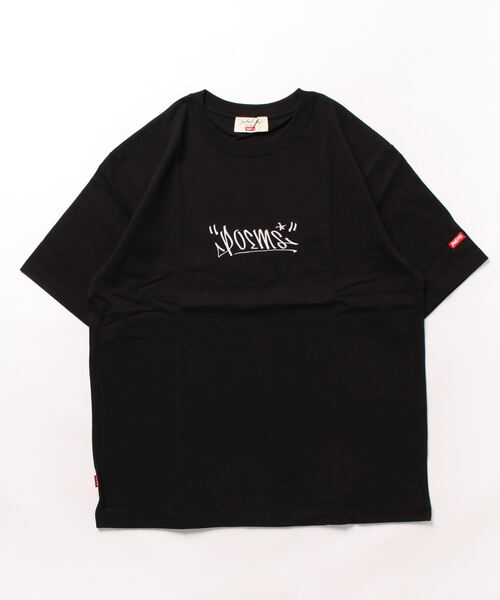 Naked Rust and other POEMS(ネイキッドラストアンドアザーポエムス)の「ミドルウエイト天竺 ダギング刺繍 半袖 CREW TEE(BEY)(Tシャツ/カットソー・メンズ・ブラック/ホワイト/バーガンディー・FREE)」の3枚目の写真