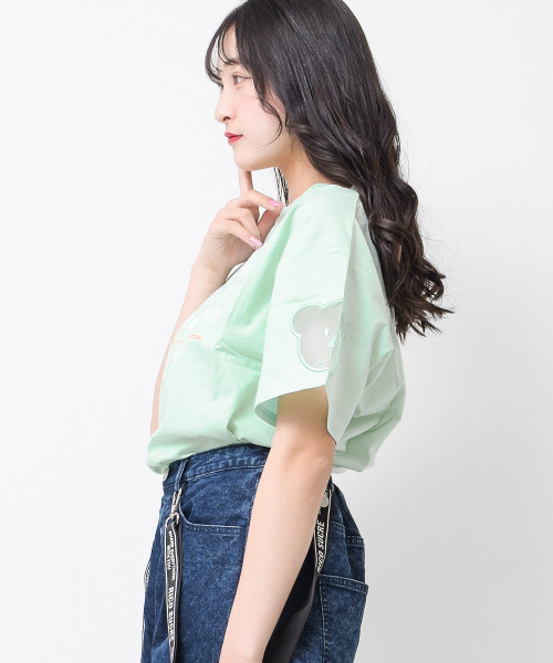 【美品】クニオコレクション 動物柄チュール半袖Tシャツ Lサイズ kids-shushu_rcts232953