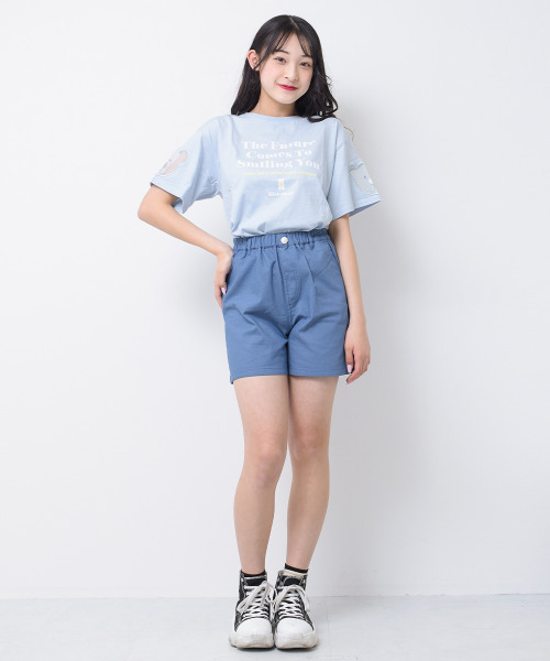 RiCO SUCRE(リコシュクレ)の「袖ベアーチュールTシャツ(Tシャツ/カットソー・キッズ・ミント/オフホワイト/サックスブルー/ブラック・130/140/150/160/165)」の13枚目の写真
