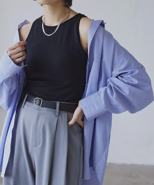 カップ付き天竺アメスリタンクトップ