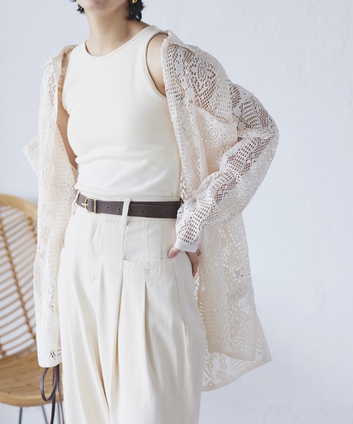 カップ付き天竺アメスリタンクトップ