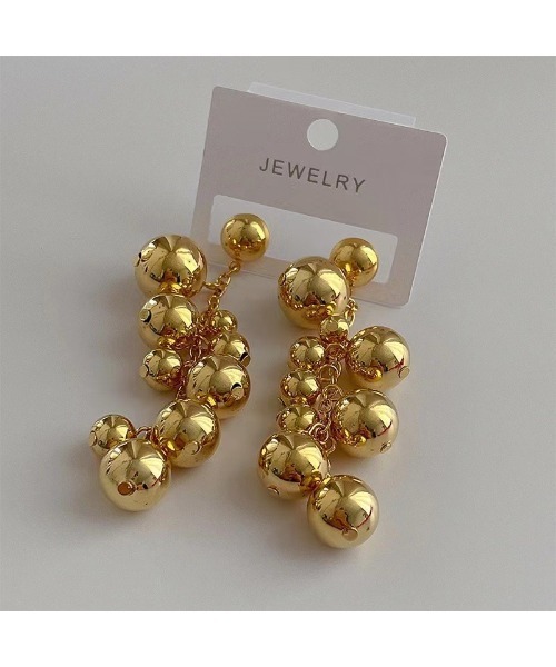 LYEON（リヨン）の「ボールチェーンピアス（ピアス（両耳用）・レディース・ゴールド/シルバー・FREE）」の8枚目の写真