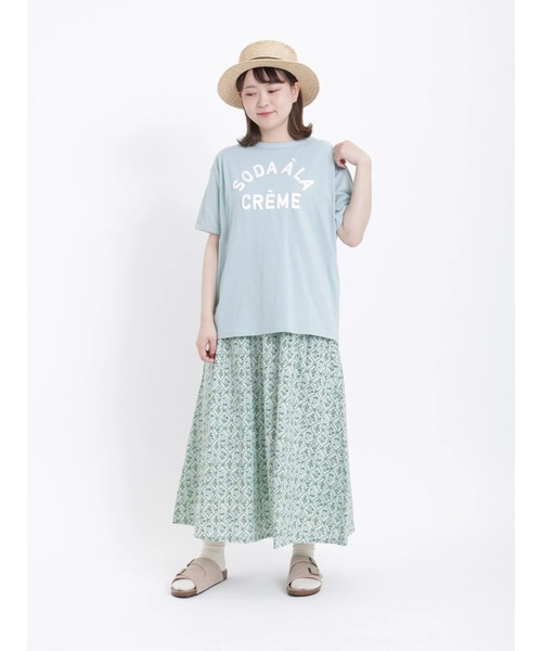 Samansa Mos2（サマンサ モスモス）の「レトロ壁紙風柄スカート（スカート・レディース・ベージュ/ミント/チャコール・ﾌﾘ-）」の15枚目の写真