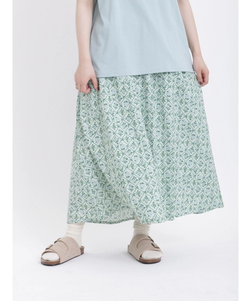 Samansa Mos2（サマンサ モスモス）の「レトロ壁紙風柄スカート（スカート・レディース・ベージュ/ミント/チャコール・ﾌﾘ-）」の16枚目の写真