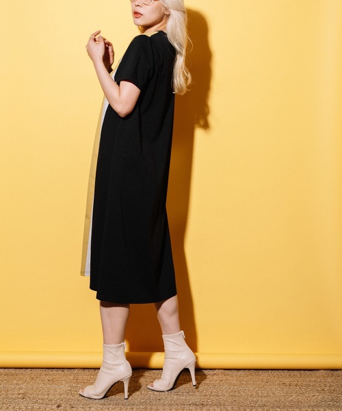 MHBG TOKYO(エムエイチビージートーキョー)の「レトロ クラシック配色ワンピース(ワンピース・レディース・ブルー/イエロー/オレンジ・FREE)」の11枚目の写真