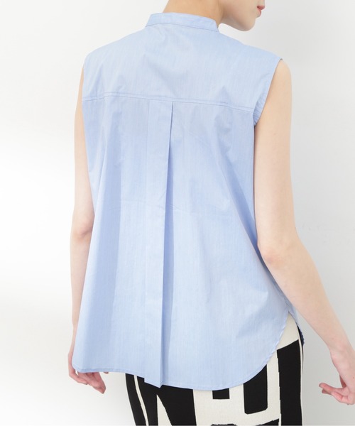 N.（N. Natural Beauty Basic）（エヌエヌナチュラルビューティーベーシック）の「◆ノースリピンタックブラウス（シャツ/ブラウス・レディース・オフホワイト/ブラック/ベージュ/ブルー・MEDIUM）」の17枚目の写真