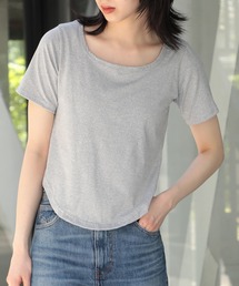 【SETUP7】シンプルUネックTシャツ KNF012