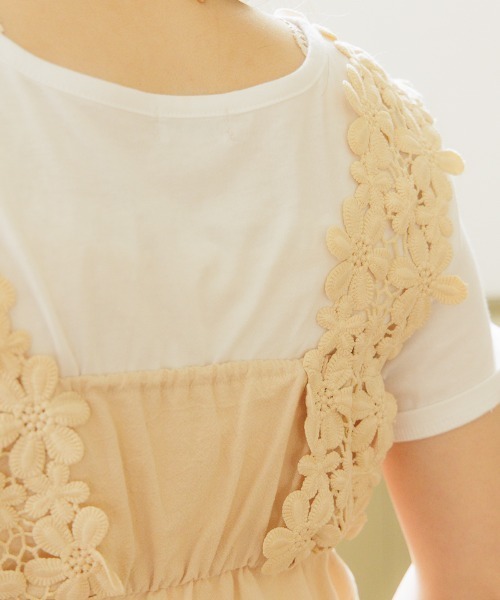 flower（フラワー）の「ブーケビスチェ（キャミソール・レディース・ベージュ/ネイビー・FREE）」の7枚目の写真