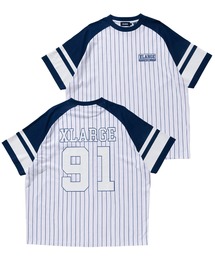 XLARGE | STRIPED BASEBALL S/S TEE(Tシャツ/カットソー)