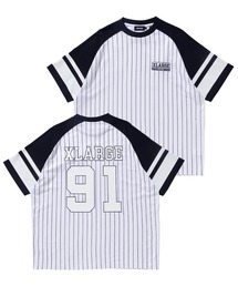 XLARGE | STRIPED BASEBALL S/S TEE(Tシャツ/カットソー)