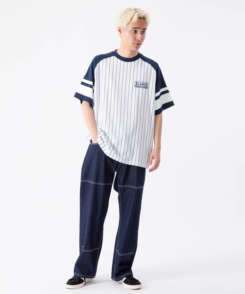 XLARGE（エクストララージ）の「STRIPED BASEBALL S/S TEE（T