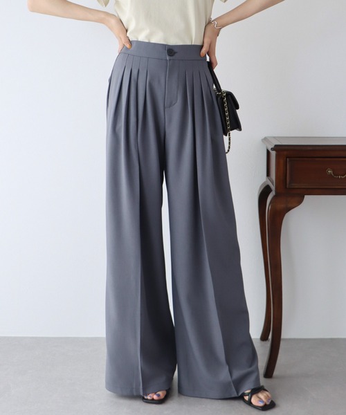 BLUEEAST（ブルーイースト）の「タックスラックス（スラックス・レディース・ブラック/アイボリー/グレー/ピンク/ベージュ/ブラウン・MEDIUM/SMALL）」の11枚目の写真