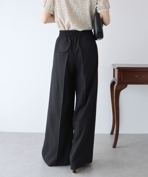 BLUEEAST（ブルーイースト）の「タックスラックス（スラックス・レディース・ブラック/アイボリー/グレー/ピンク/ベージュ/ブラウン・MEDIUM/SMALL）」の9枚目の写真