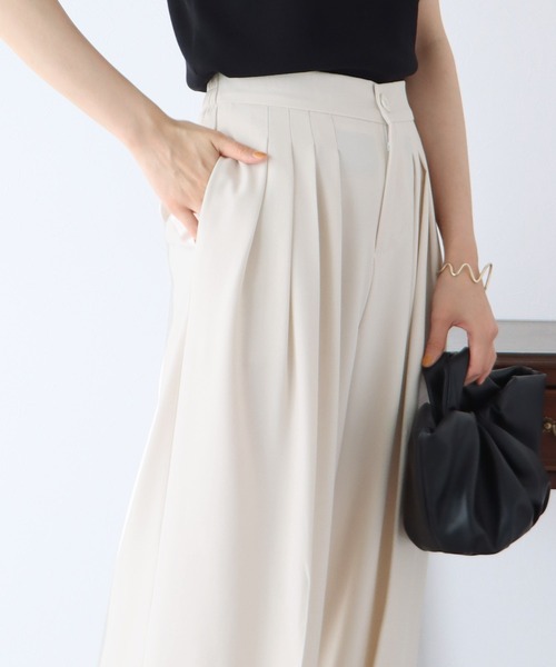 BLUEEAST（ブルーイースト）の「タックスラックス（スラックス・レディース・ブラック/アイボリー/グレー/ピンク/ベージュ/ブラウン・MEDIUM/SMALL）」の17枚目の写真