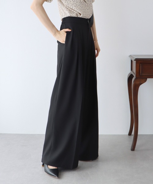 BLUEEAST（ブルーイースト）の「タックスラックス（スラックス・レディース・ブラック/アイボリー/グレー/ピンク/ベージュ/ブラウン・MEDIUM/SMALL）」の19枚目の写真