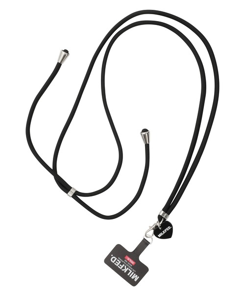 MILKFED.(ミルクフェド)の「MILKFED. PHONE STRAP(スマホグッズ・レディース・ブラック/レッド・ONE SIZE)」の2枚目の写真