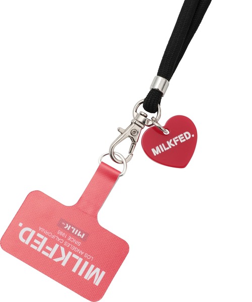 MILKFED.(ミルクフェド)の「MILKFED. PHONE STRAP(スマホグッズ・レディース・ブラック/レッド・ONE SIZE)」の6枚目の写真