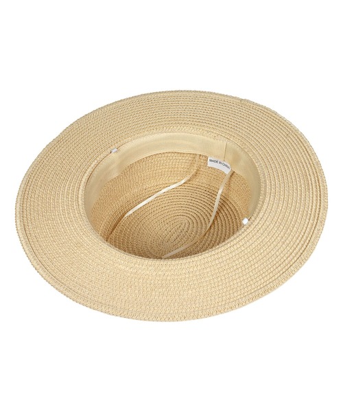 Tika（ティカ）の「麦わら帽子 レディース 水着小物 パール付き ストローハット（スイムグッズ・レディース・ブラック/ベージュ/ホワイト・FREE）」の6枚目の写真