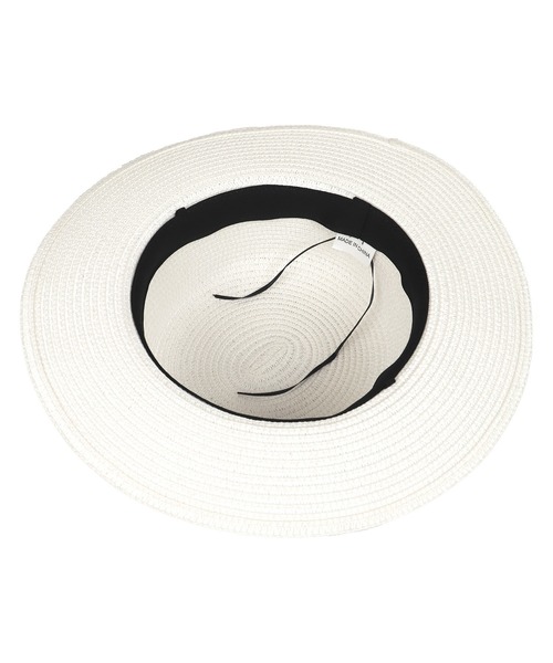 Tika（ティカ）の「麦わら帽子 レディース 水着小物 パール付き ストローハット（スイムグッズ・レディース・ブラック/ベージュ/ホワイト・FREE）」の9枚目の写真